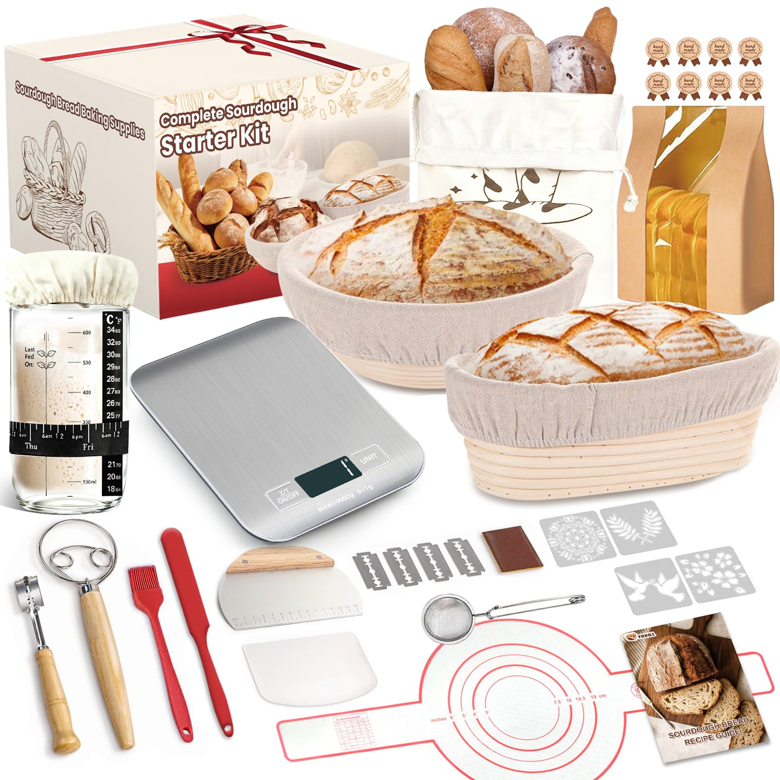 Aozita Sourdough Starter Kit with Scale
