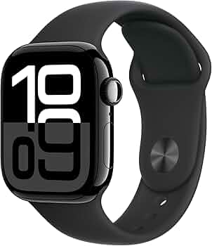 Apple Watch Series 10 (45mm, GPS + Cellular, Jet Black Aluminum)