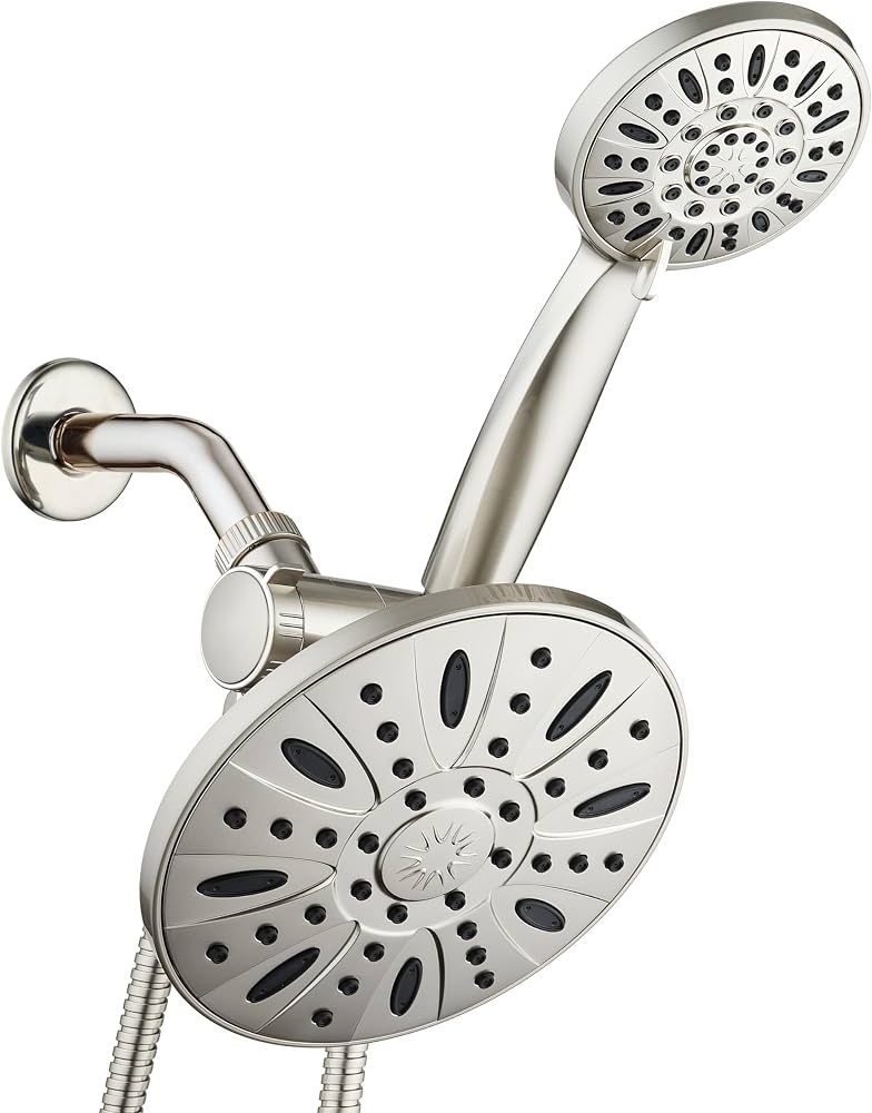 AquaDance 7-inch Premium High Pressure 3-Way Shower Head Combo