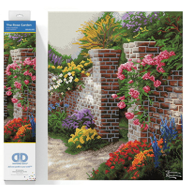 ArtDot Rose Garden Diamond Painting Kit (8x12 inch)