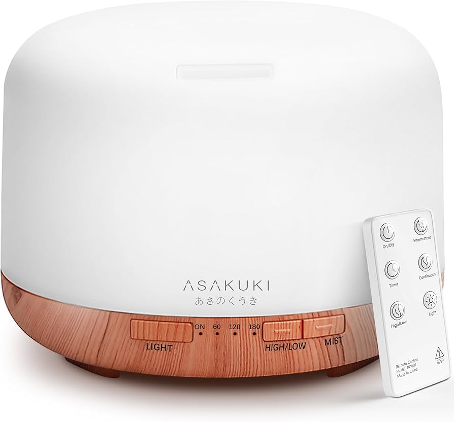 ASAKUKI Premium 500ml Essential Oil Diffuser