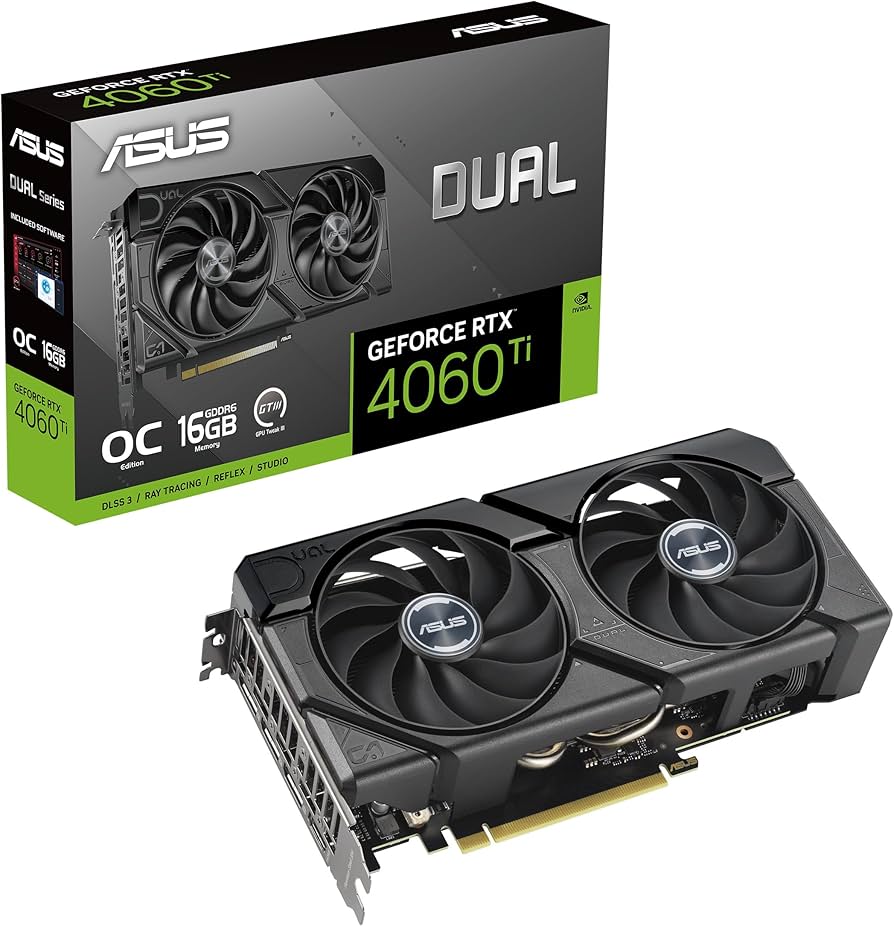 ASUS Dual GeForce RTX 4060 Ti 16GB GDDR6 OC Edition