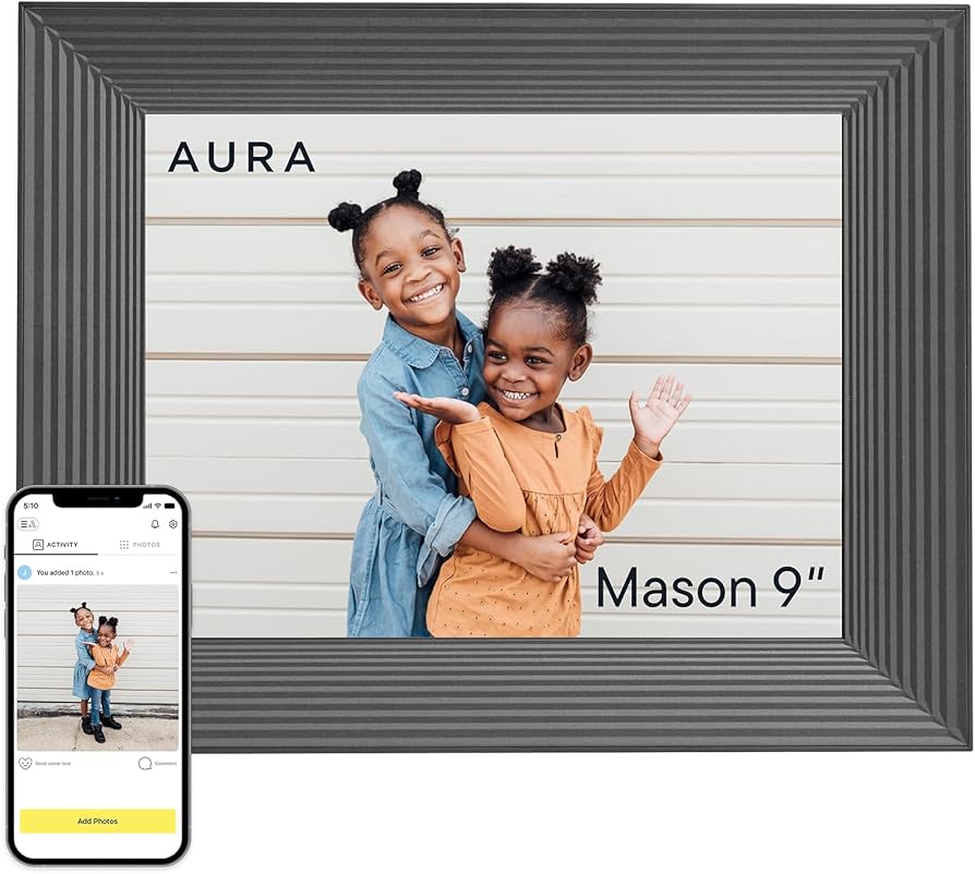 Aura Mason Luxe Digital Photo Frame (15-inch)