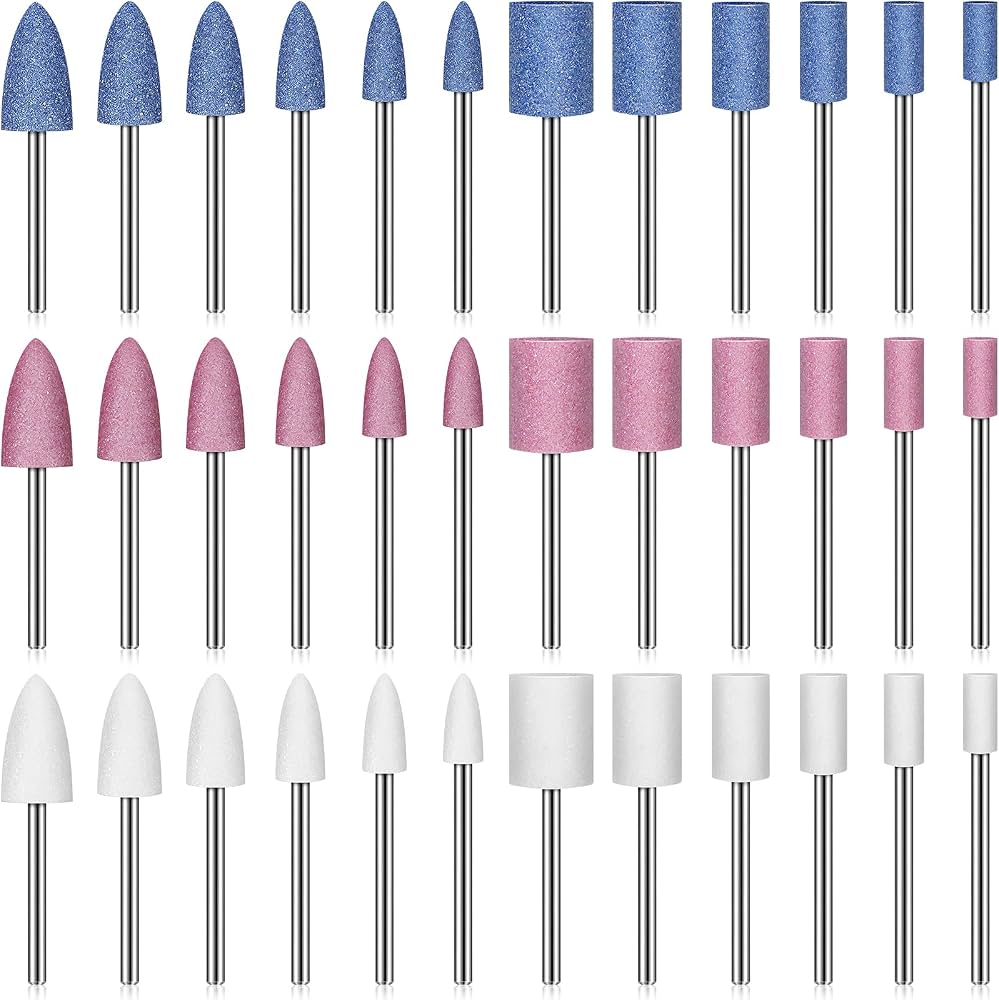 AUSTOR 132pcs Abrasive Mounted Points Set, 1/8" Shank