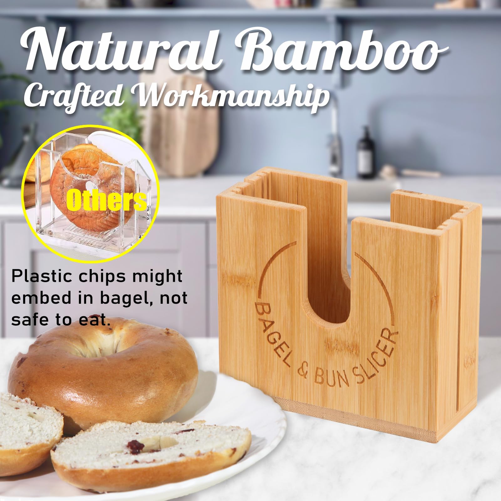 Bagel Slicer Guide - Adjustable