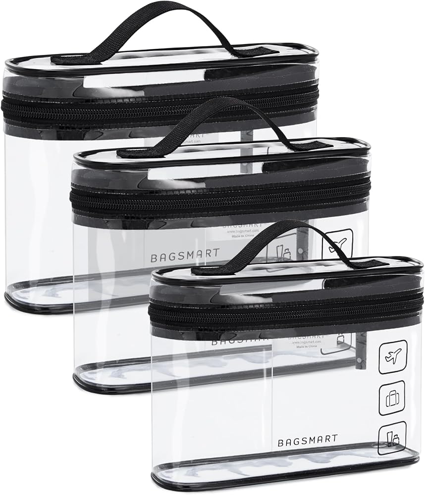 BAGSMART Toiletry Bag 3-Pack (ASIN: B07V26RDW5)