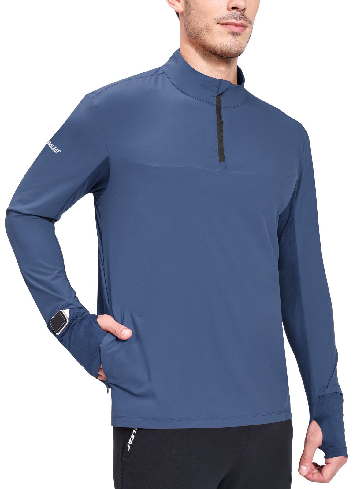 BALEAF Men's Quarter Zip Pullover Sweatshirt