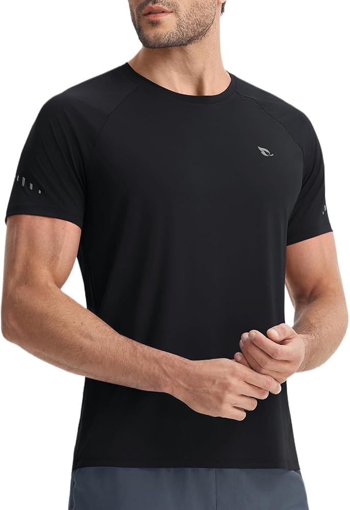 Baleaf Men's Short Sleeve Workout Shirts 2 Pack