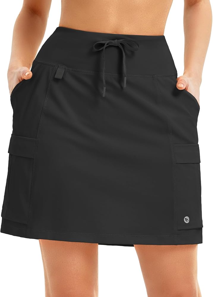Baleaf Women's 2 in 1 Running Skirt with Pockets