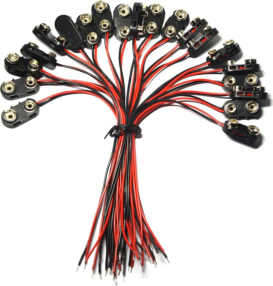 BatteryClips 9V Battery Connector (20-pack)