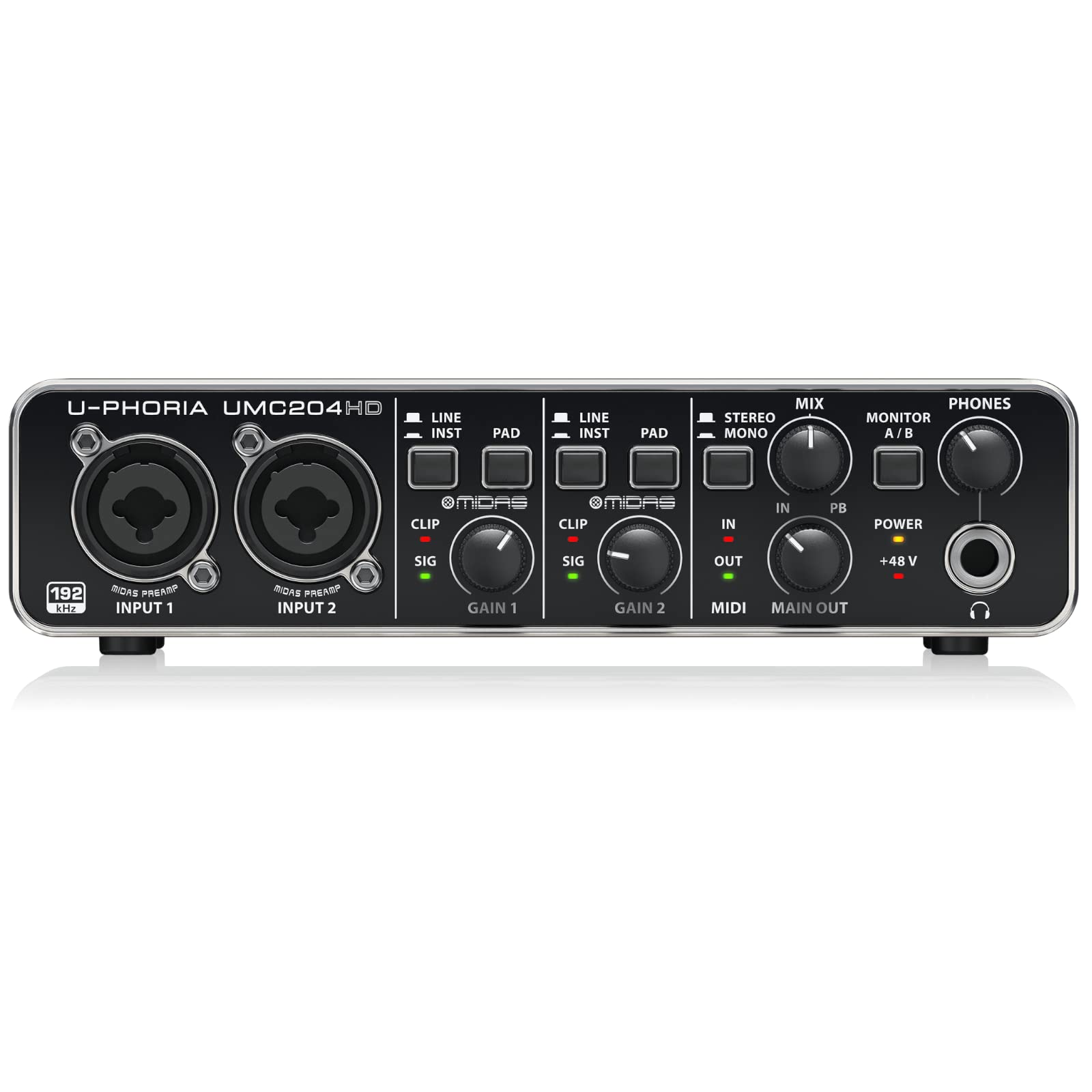 Behringer U-Phoria UMC204HD Audio Interface