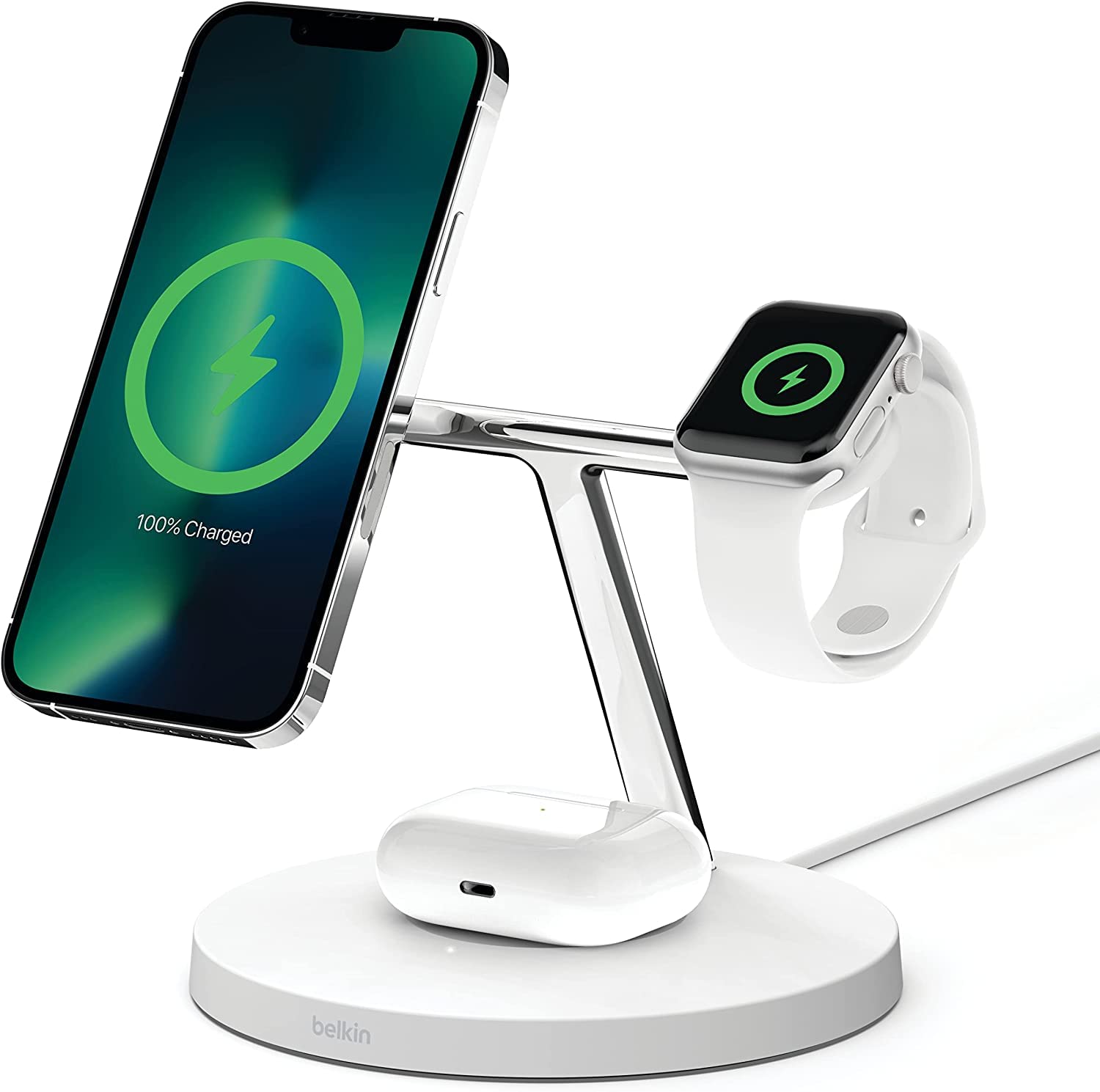 Belkin BoostCharge Pro 15W 3-in-1 Wireless Charger (MagSafe)