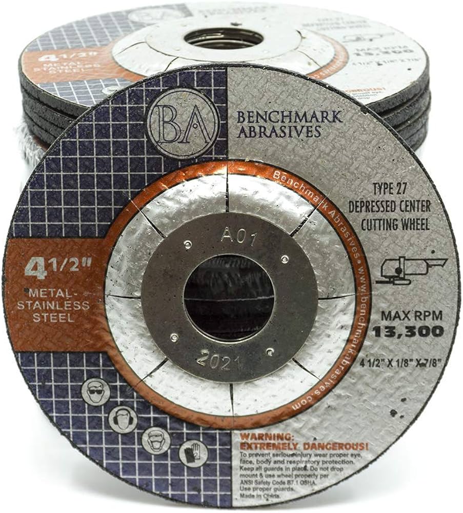 Benchmark Abrasives Silicon Carbide Cut-Off Wheels 4.5" (10-Pack)