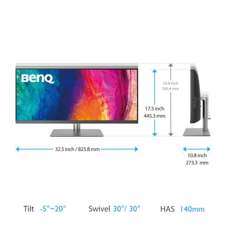 BenQ PD3420U 34-inch 4K UHD Thunderbolt 3 Designer Monitor