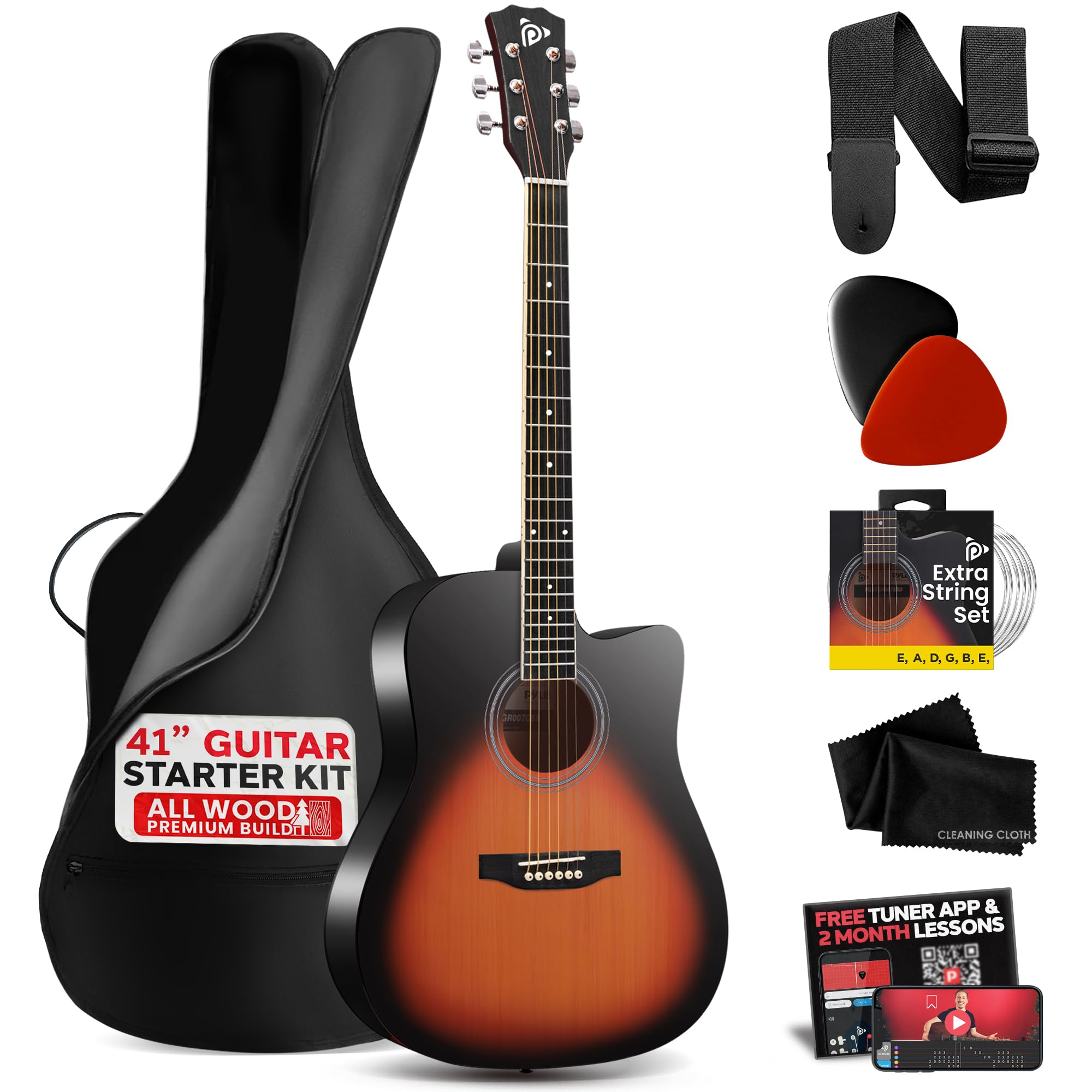 Big LB Music Steel String Acoustic Guitar DIY Kit (ASIN: B07P5Z3Z3Z)