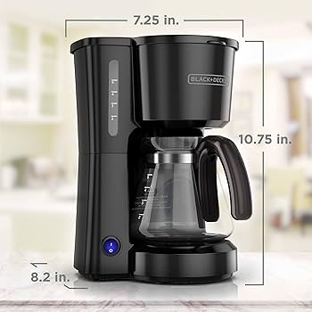 BLACK+DECKER 5-Cup Compact Drip Coffee Maker