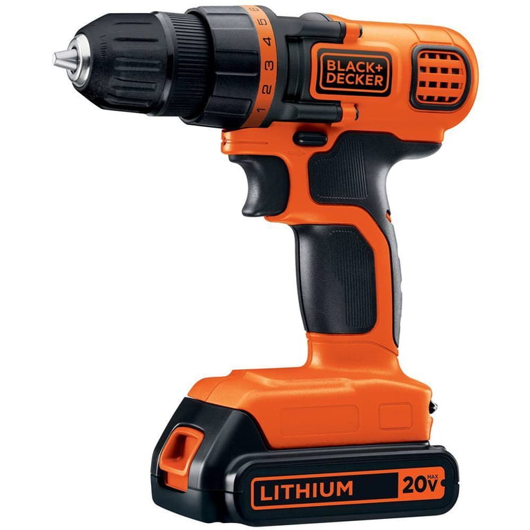 Black+Decker LDX120C 20V MAX Cordless Drill/Driver with 30-Piece Accessory Kit