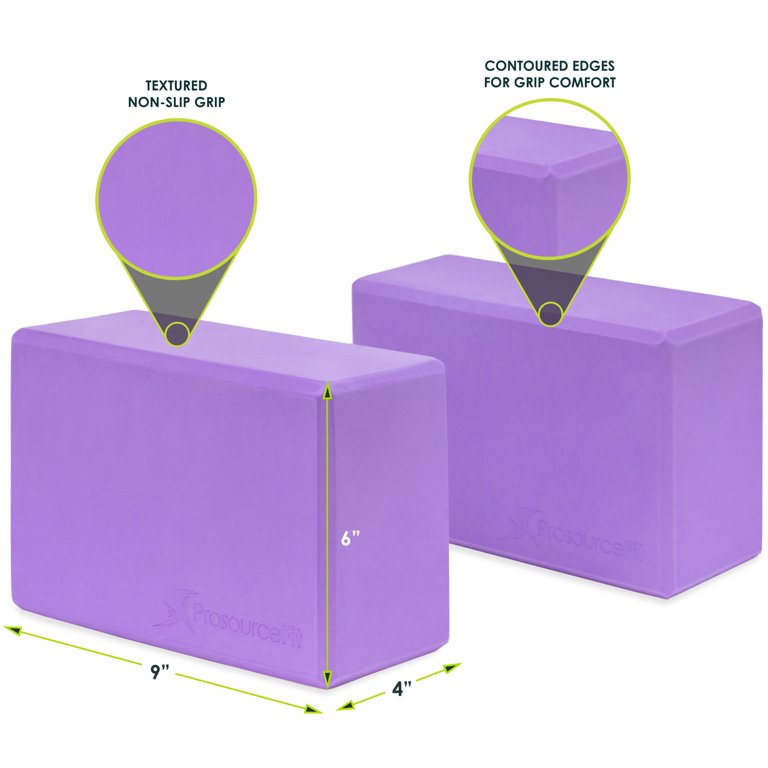 BlueFit Yoga Block – EVA Foam, Set of 2, Non-Slip