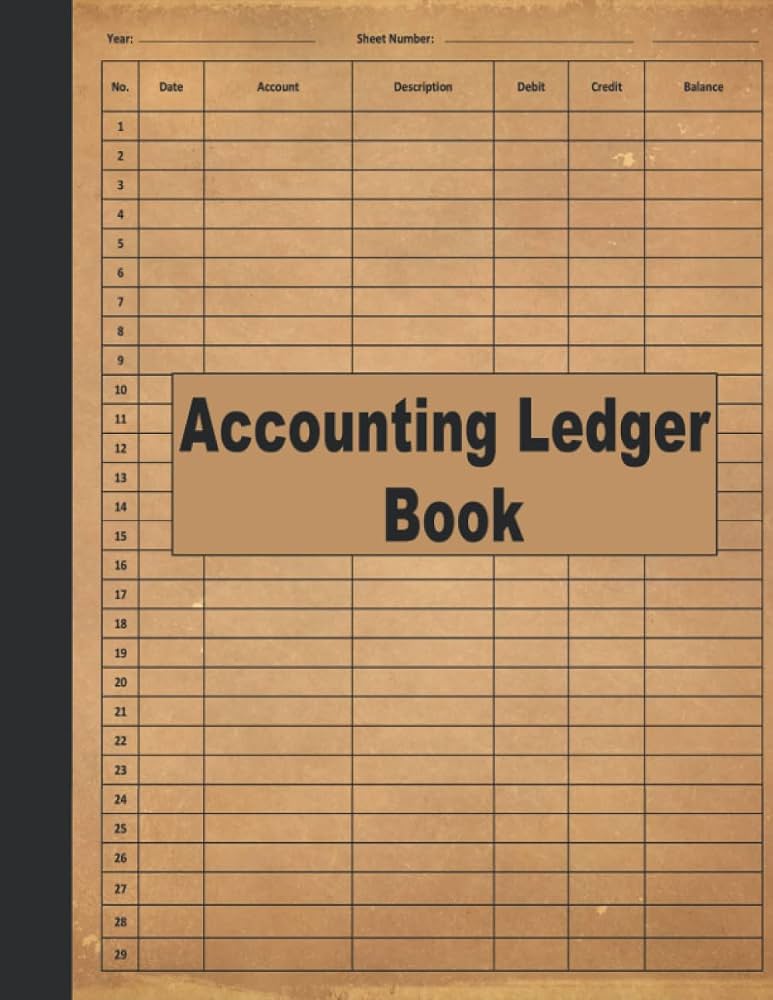 Bookkeeping Record and Account Ledger Book by LedgerPlus