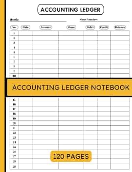 Bookkeeping Recording Ledger (Simple 112 Pages)