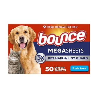 Bounce Pet Hair Fabric Softener Dryer Sheets, 60 Count