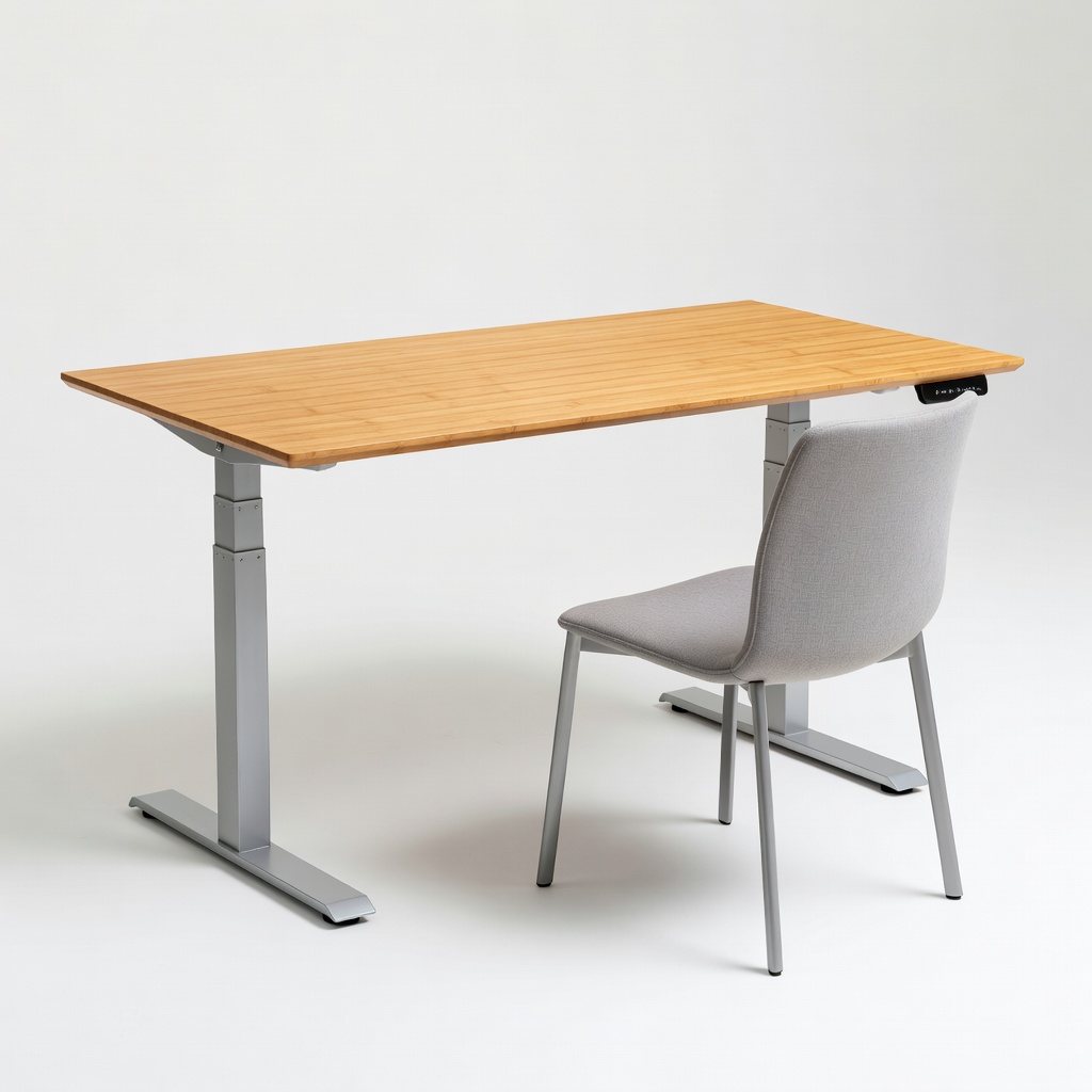 Branch 48x30 Standing Desk (2026 Bamboo Top) + Branch Everyday Chair