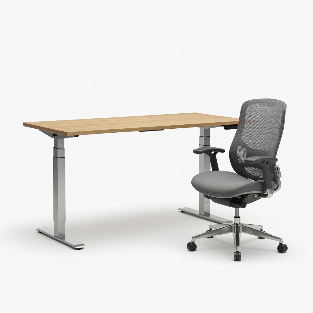 Branch 48x30 Standing Desk + Branch Verve Ergonomic Chair