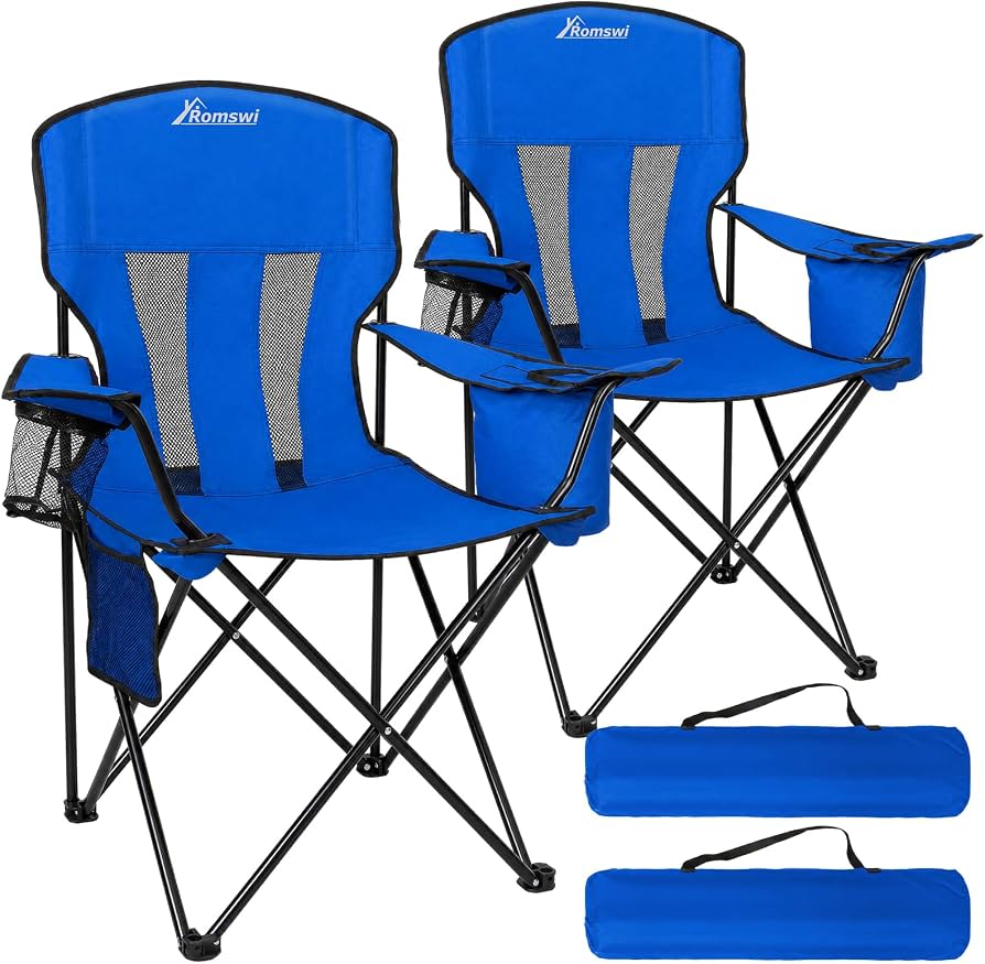 Camping Chair - Portable Folding Chair with Cup Holder