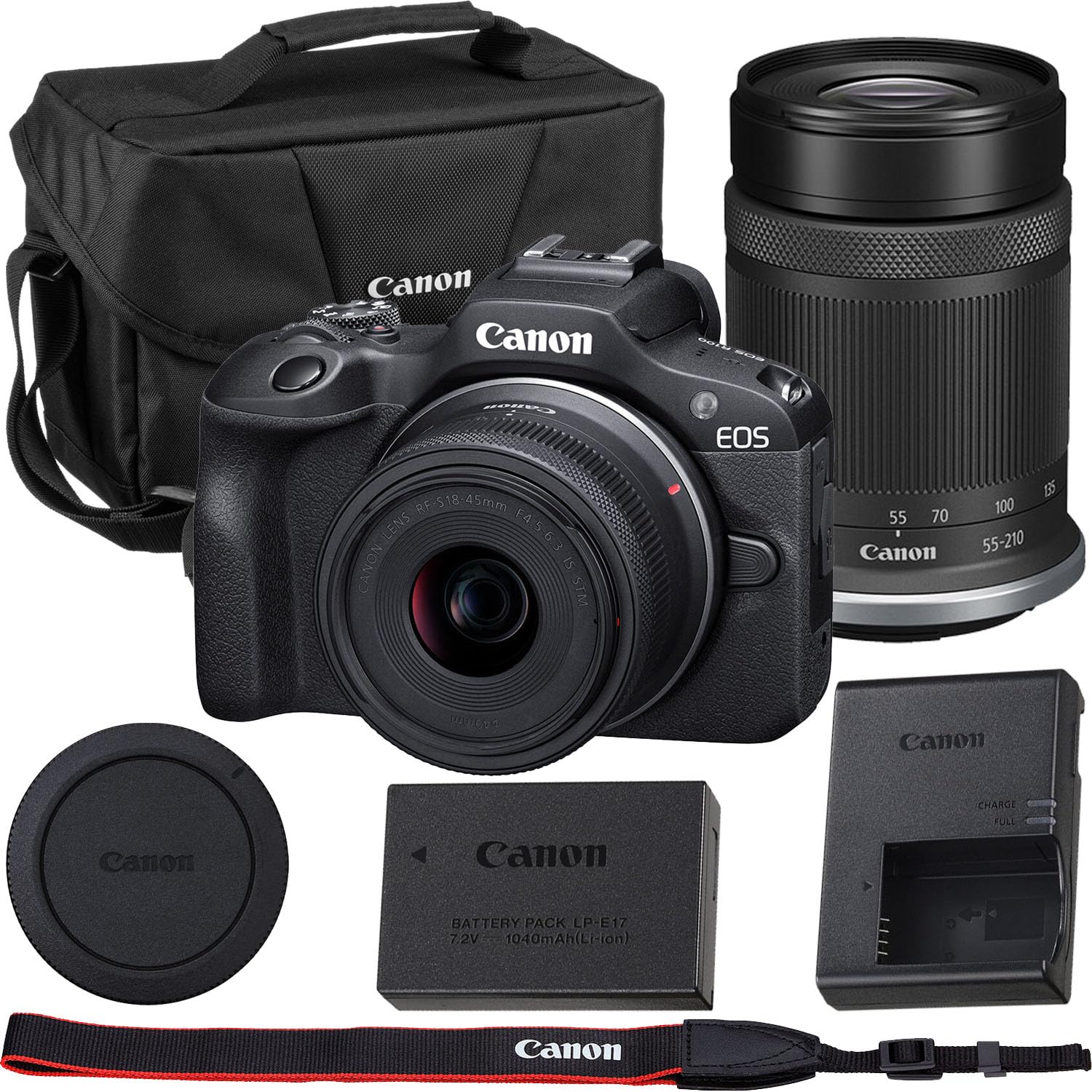 Canon EOS R100 (with RF-S 18-45mm F4.5-6.3 IS STM lens)