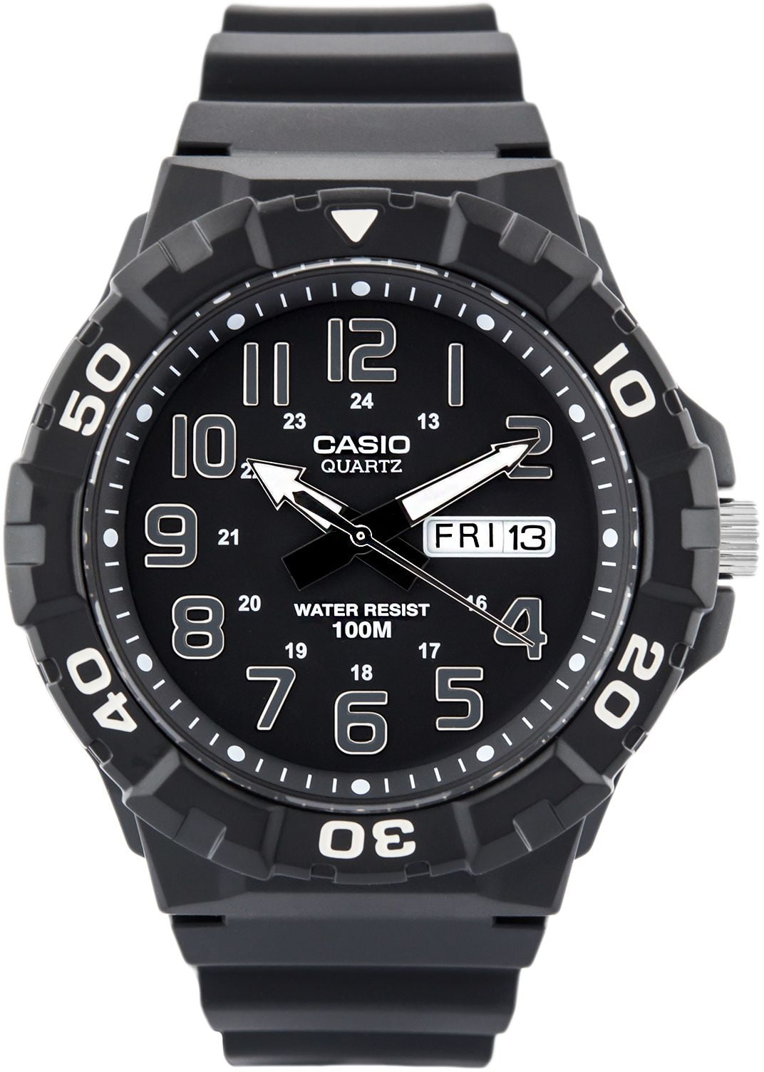 Casio Classic Analog Watch – 38mm Black Resin Strap