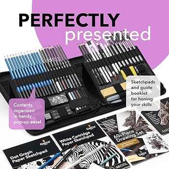 Castle Arts Premium 145 PCS Drawing & Sketching Art Set