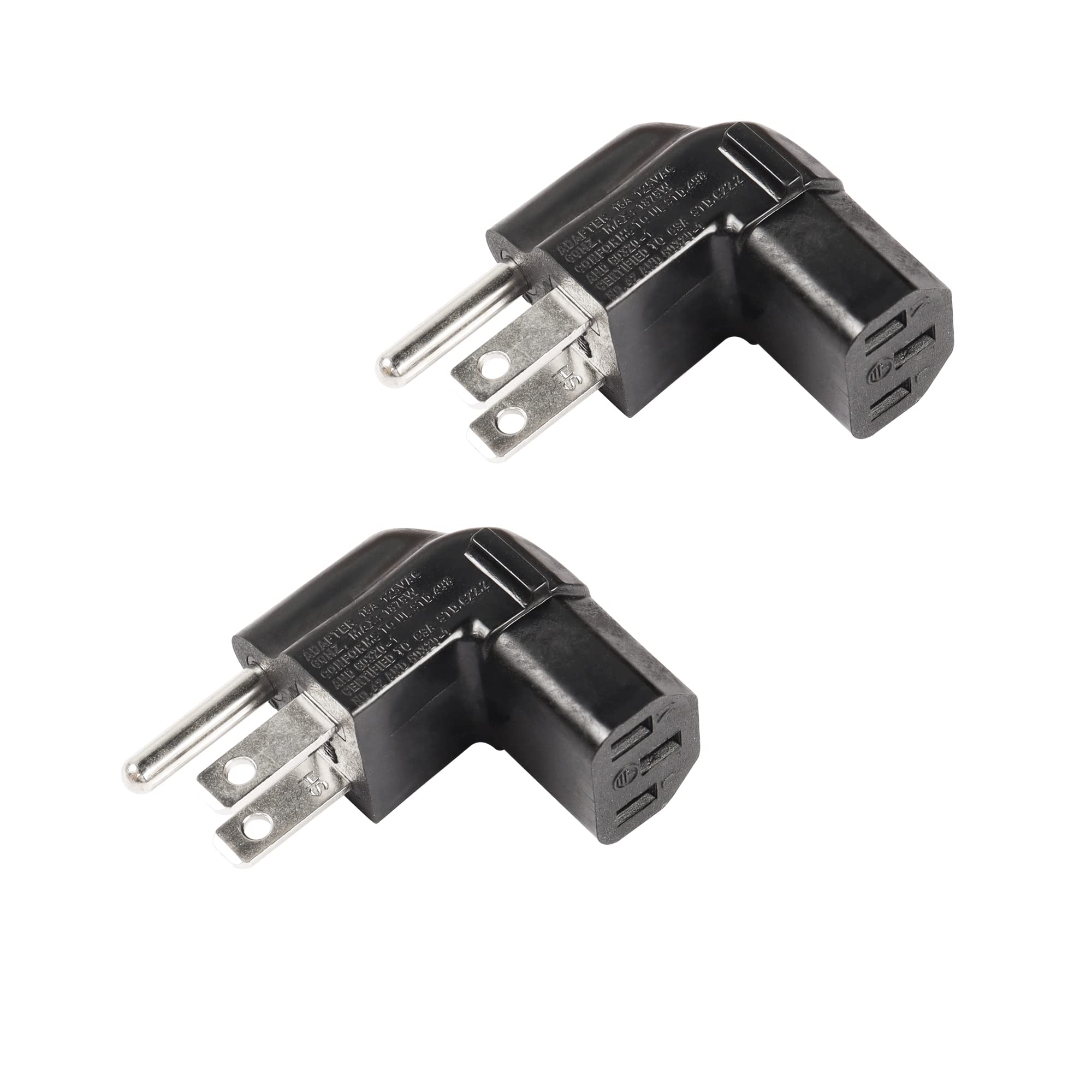 CERRXIAN 3-Prong Flat Plug Adapter