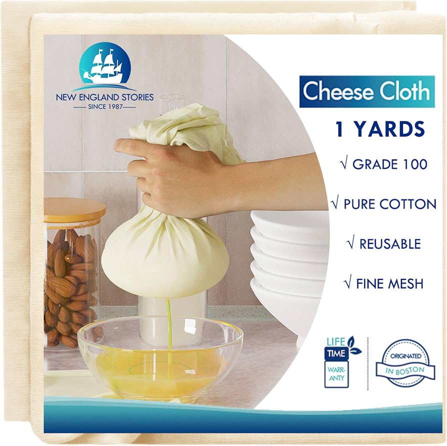 Cheesecloth (Unbleached 100% Cotton, 1 Yard)