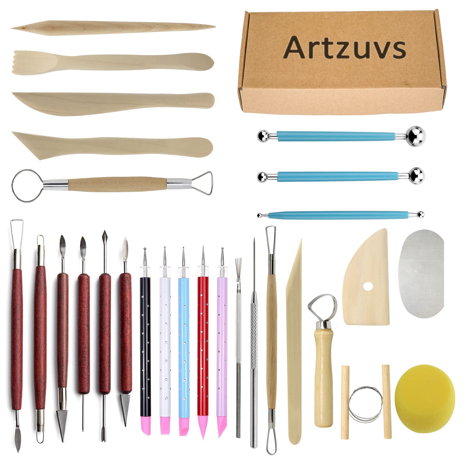 Clay Sculpting Tools, 28 PCS Sculpting Tools Set for Clay Polymer