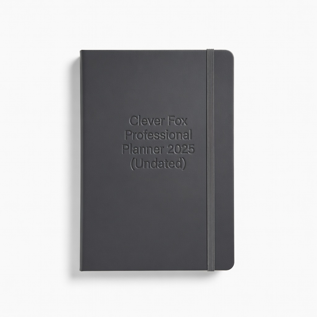 Clever Fox Professional Planner 2025 (Undated)