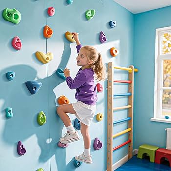 Climbing Holds for Home Wall - 32 Piece Beginner Rock Climbing Hold Kit