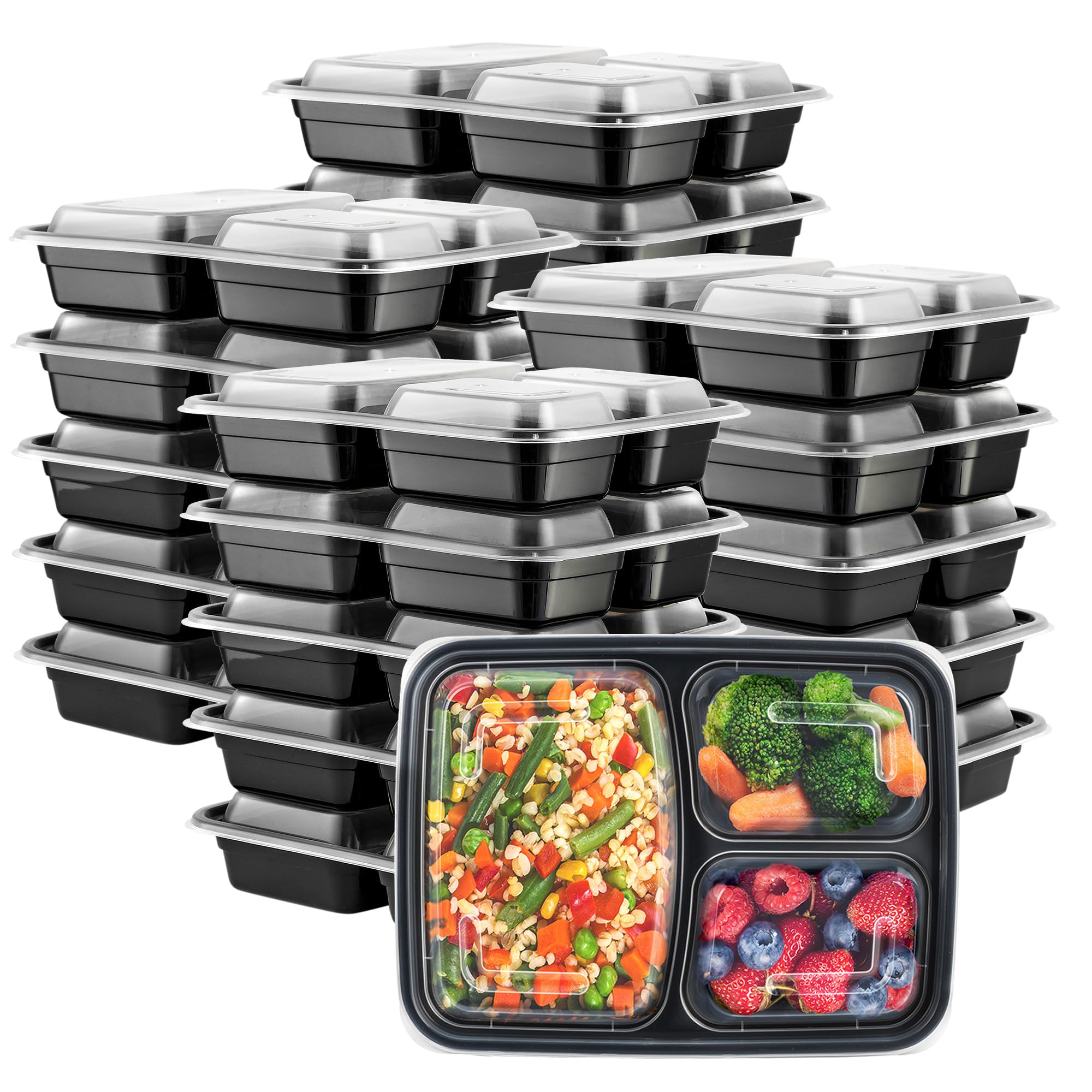 Comfy Package 24-Piece Plastic Food Storage Set