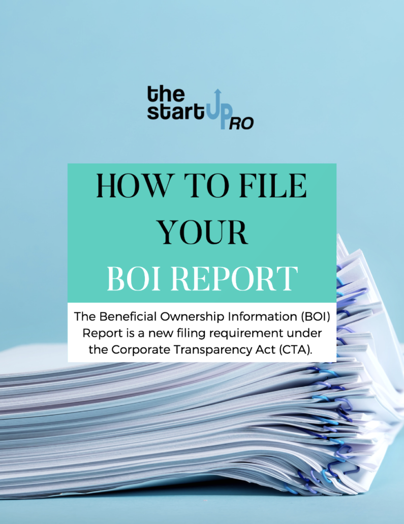 Corporate Transparency Act: BOI Reporting Guidebook