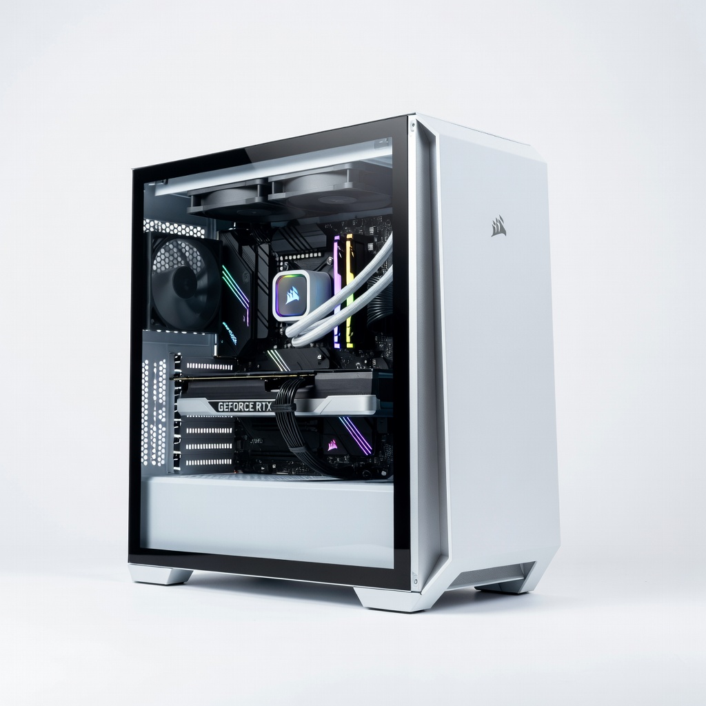 Corsair VENGEANCE i7600 Gaming PC Desktop - Intel Core i7-14700F, NVIDIA GeForce RTX 4070 Ti 12GB, 32GB DDR5 RAM, 2TB NVMe SSD, Liquid Cooling