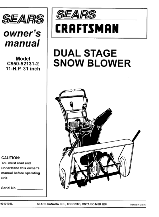 Craftsman C950-621131