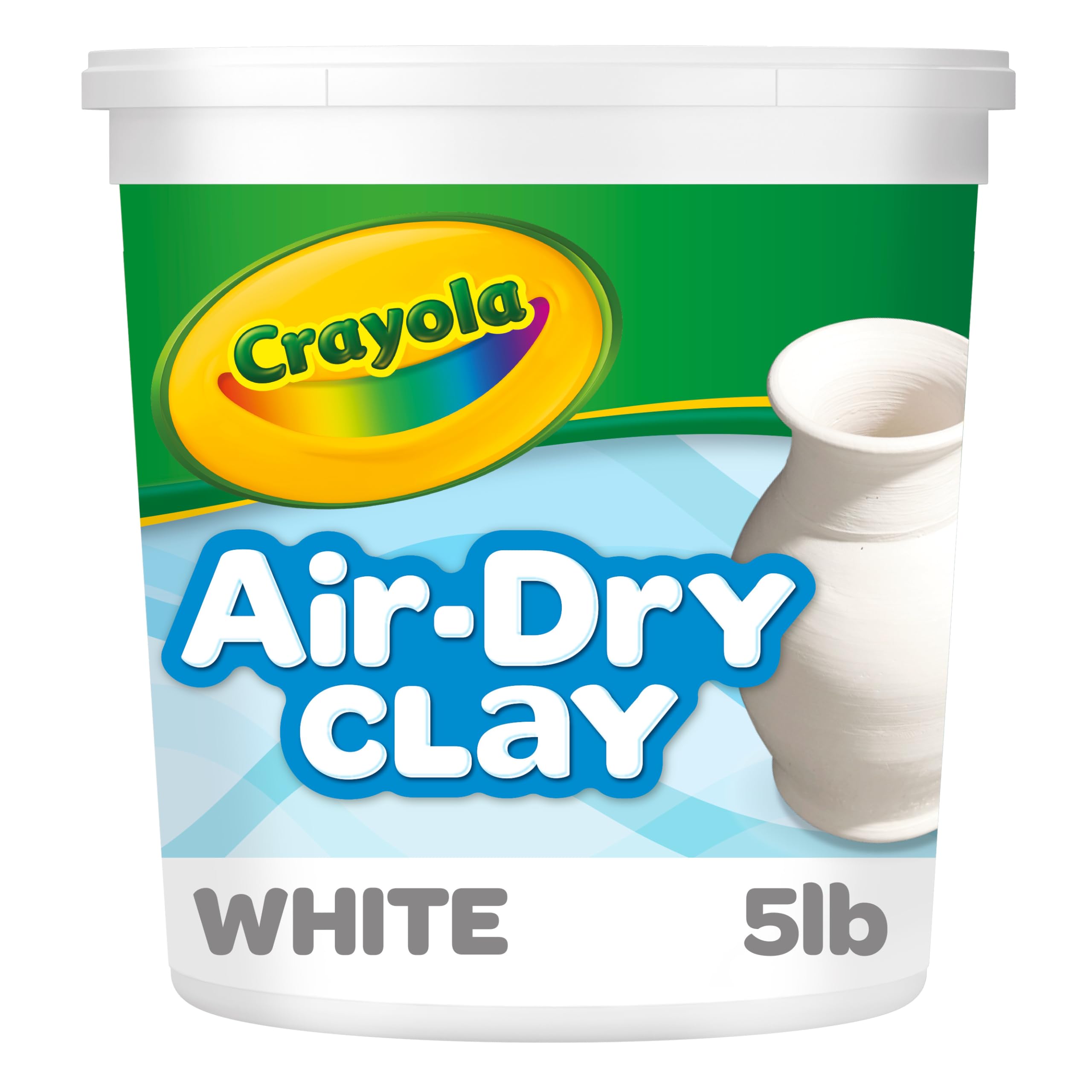 Crayola Air-Dry Clay, Natural, 5 Pound Bucket