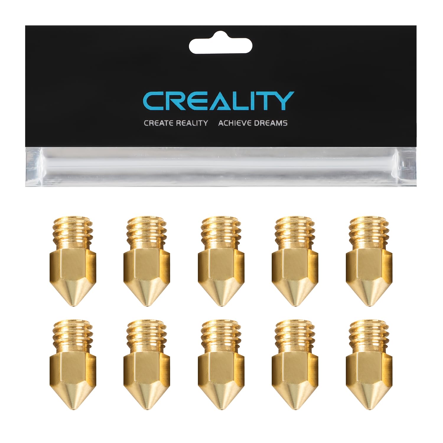 Creality Brass Nozzle 0.4mm (Pack of 5)
