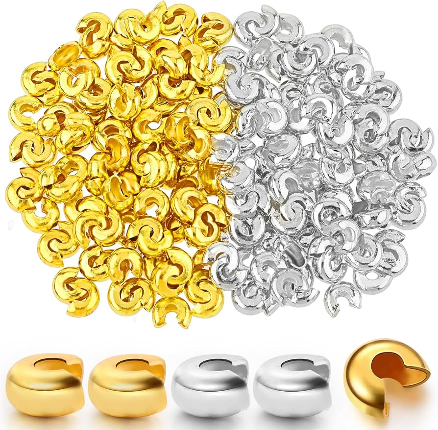 Crimp Beads and Clasps Assortment - 200 Pieces