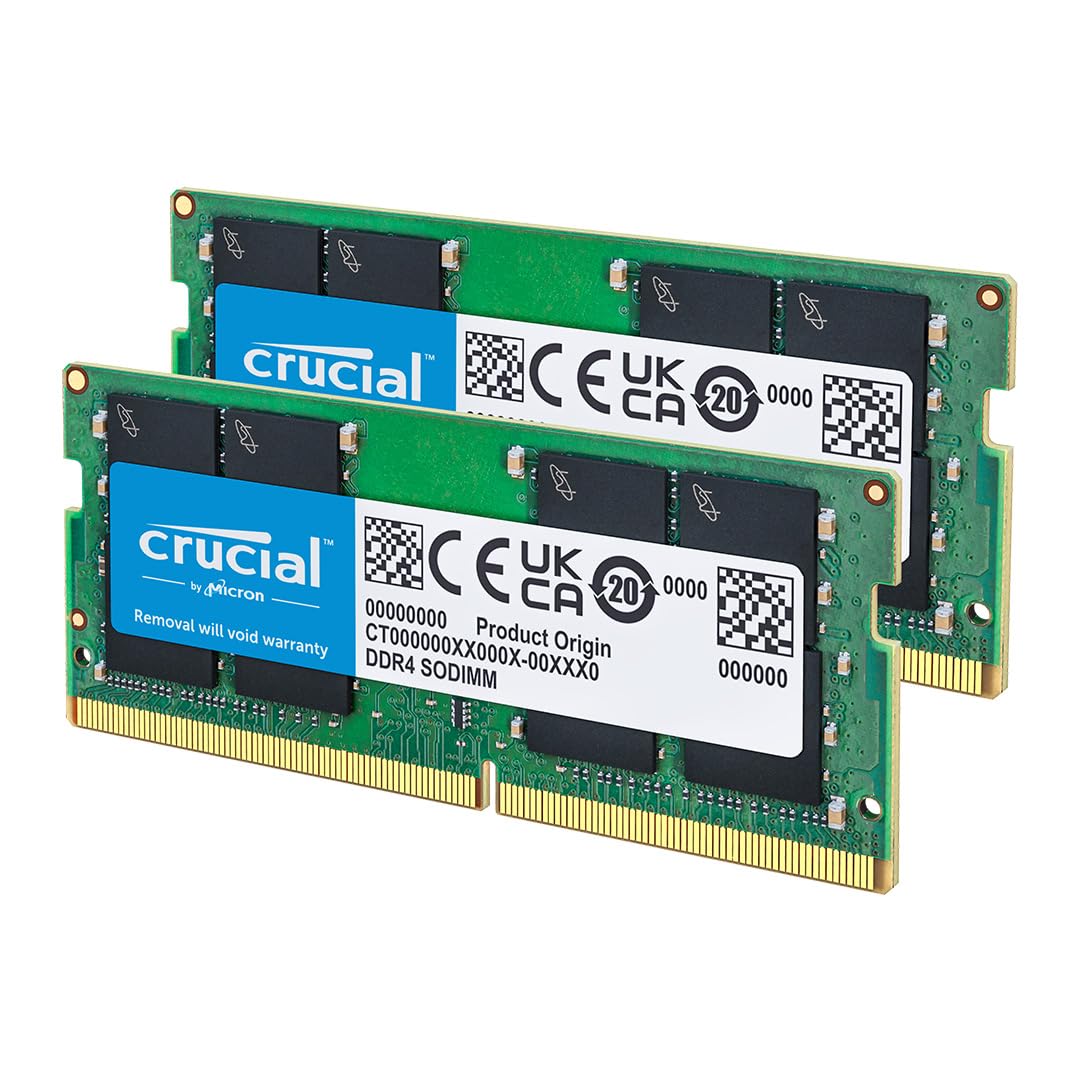 Crucial 32GB Kit (2x16GB) DDR4 3200MHz CL22 SODIMM