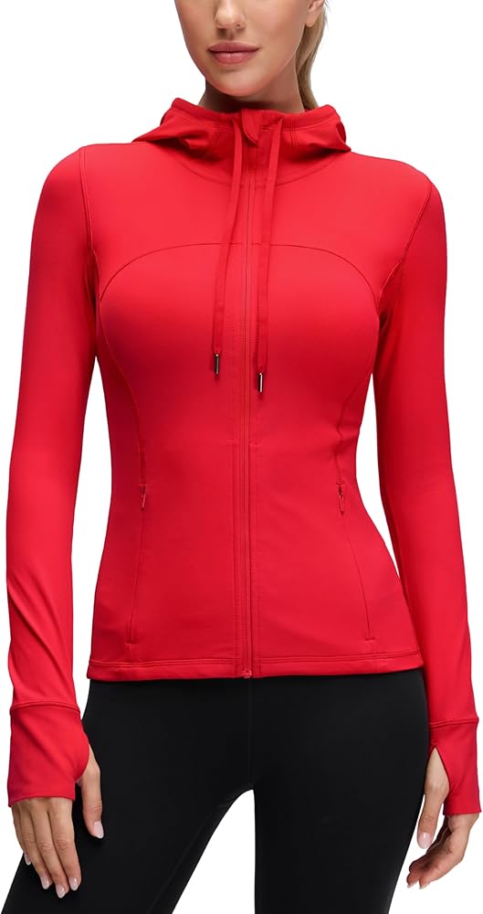 CRZ YOGA Butterluxe Hoodie 1/2 Zip with Thumb Holes