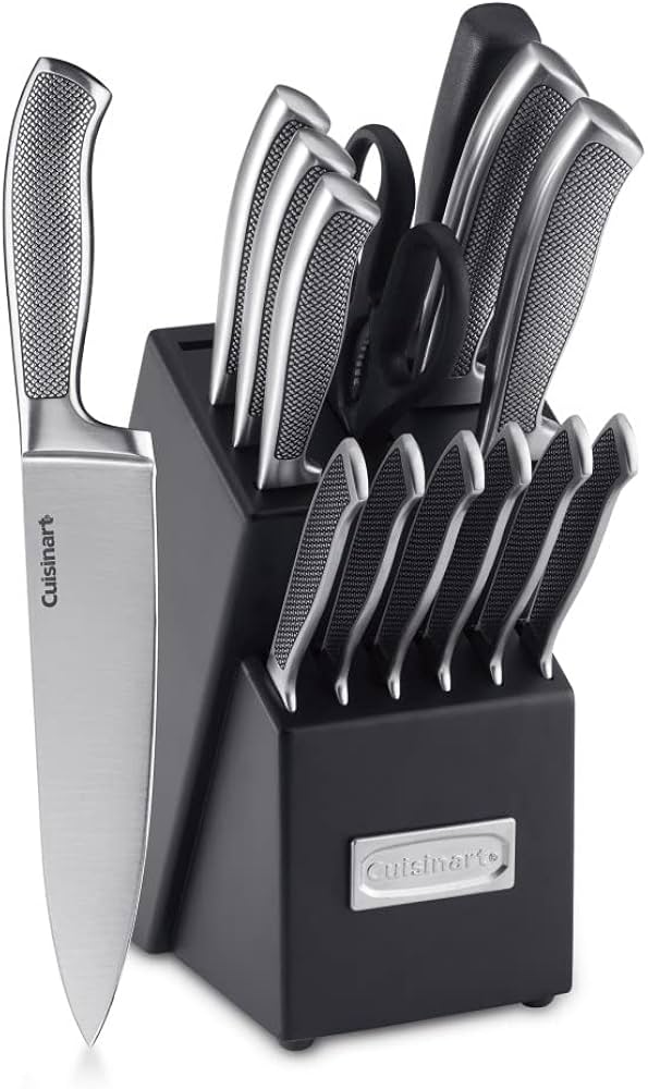 Cuisinart C77SS-15P 15-Piece Stainless Steel Knife Block Set