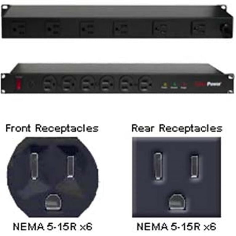 CyberPower 12-Outlet Power Center (ASIN: B08F7L3D2H), 3650 Joules