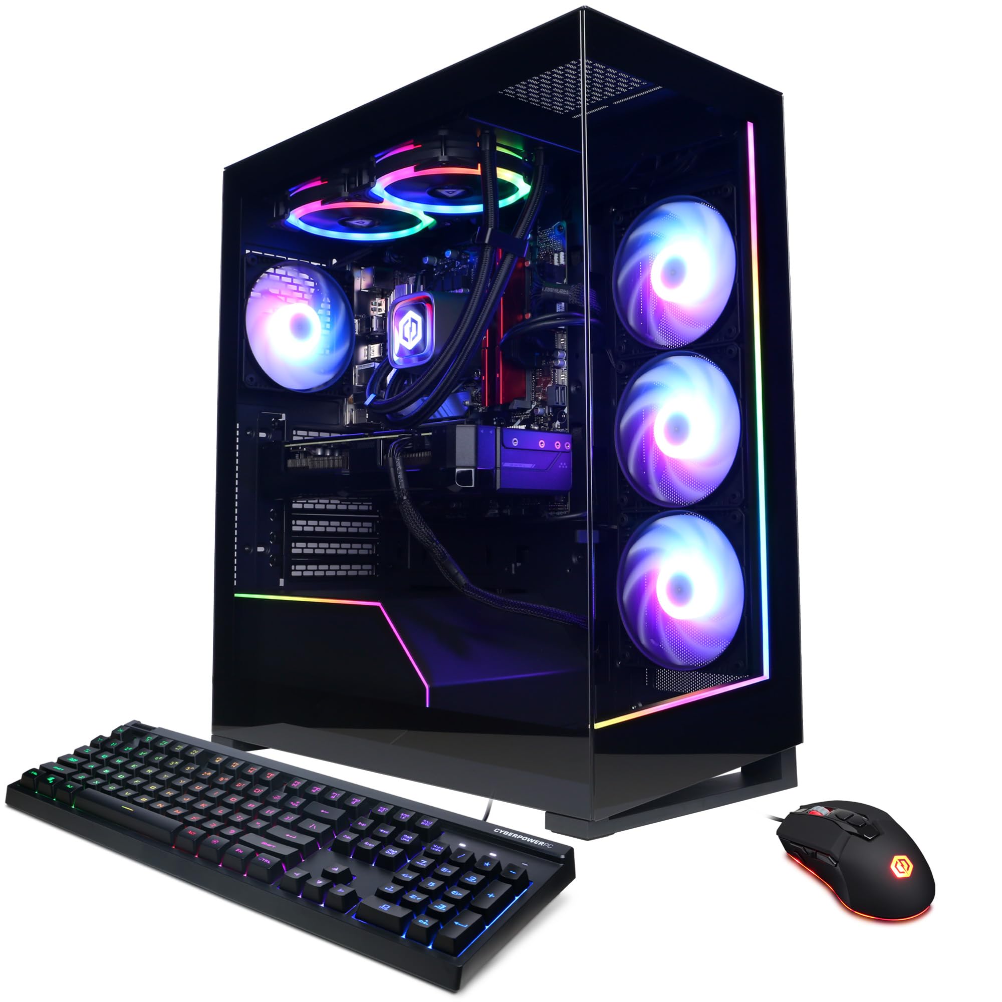 CyberPowerPC Gamer Supreme Gaming Desktop PC, Intel Core i7-14700KF 3.4GHz, GeForce RTX 4070 12GB, 32GB DDR5, 2TB PCIe Gen4 SSD