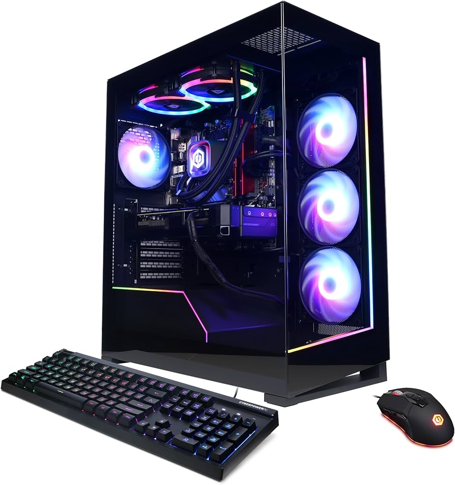 CyberPowerPC Gamer Xtreme Gaming Desktop (Intel Core i7-14700F, GeForce RTX 4070 12GB, 32GB DDR5 RAM, 1TB PCIe Gen4 SSD)