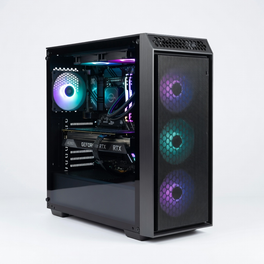 CyberPowerPC Gamer Xtreme VR GXiVR8080A10 Gaming PC - AMD Ryzen 7 7700, NVIDIA GeForce RTX 4070 12GB, 32GB DDR5 RAM, 1TB NVMe SSD